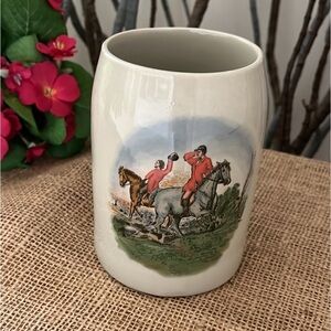 Equestrian Fox Hunting Beer Stein Hounds Dogs Horses